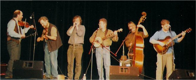 Stewed Mulligan - Keith Ross and Keith McManus, fiddle; Pat McIntire, mouth harp; Joe Wack, banjo; Ted Stump, bass; Amos Ross, guitar